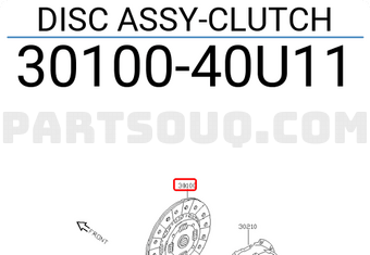 Nissan 3010040U11 DISC ASSY-CLUTCH