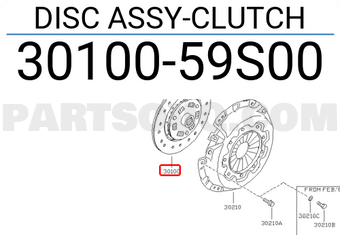 Nissan 3010059S00 DISC ASSY-CLUTCH