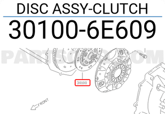 Nissan 301006E609 DISC ASSY-CLUTCH