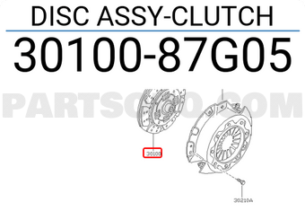 Nissan 3010087G05 DISC ASSY-CLUTCH