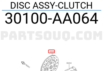 Nissan 30100AA064 DISC ASSY-CLUTCH