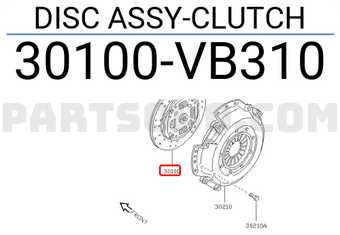 Nissan 30100VB310 DISC ASSY-CLUTCH