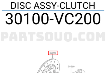 Nissan 30100VC200 DISC ASSY-CLUTCH