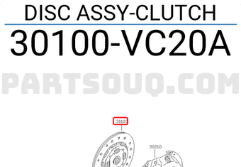 Nissan 30100VC20A DISC ASSY-CLUTCH