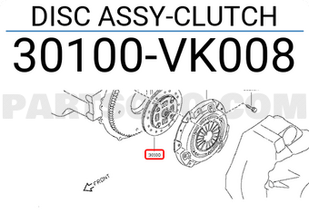 Nissan 30100VK008 DISC ASSY-CLUTCH