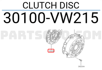 Nissan 30100VW215 CLUTCH DISC