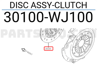 Nissan 30100WJ100 DISC ASSY-CLUTCH