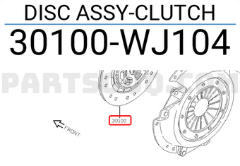 Nissan 30100WJ104 DISC ASSY-CLUTCH