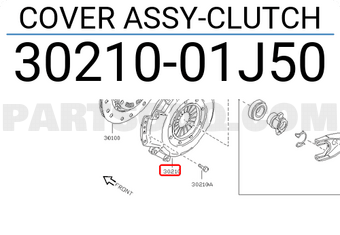 Nissan 3021001J50 COVER ASSY-CLUTCH