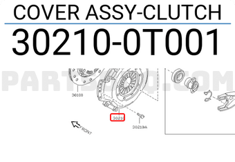 Nissan 302100T001 COVER ASSY-CLUTCH