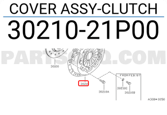 Nissan 3021021P00 COVER ASSY-CLUTCH