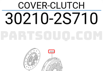Nissan 302102S710 COVER-CLUTCH