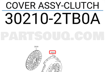 Nissan 302102TB0A COVER ASSY-CLUTCH
