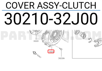 Nissan 3021032J00 COVER ASSY-CLUTCH