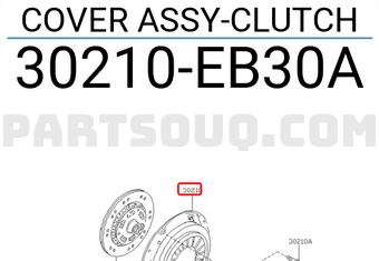 Nissan 30210EB30A COVER ASSY-CLUTCH