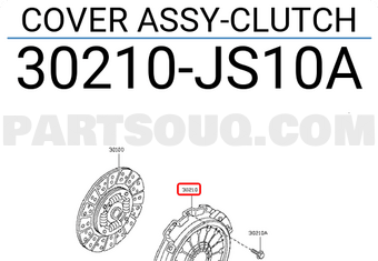 Nissan 30210JS10A COVER ASSY-CLUTCH