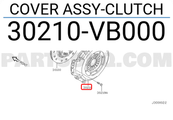 Nissan 30210VB000 COVER ASSY-CLUTCH