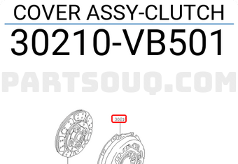 Nissan 30210VB501 COVER ASSY-CLUTCH