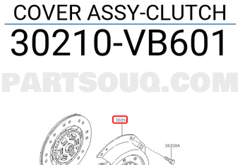 Nissan 30210VB601 COVER ASSY-CLUTCH
