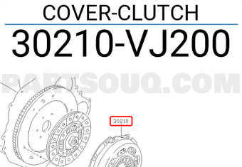 Nissan 30210VJ200 COVER-CLUTCH