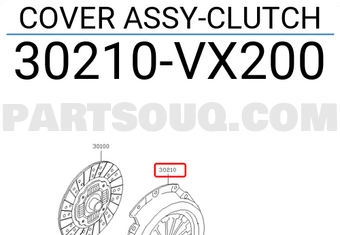 Nissan 30210VX200 COVER ASSY-CLUTCH