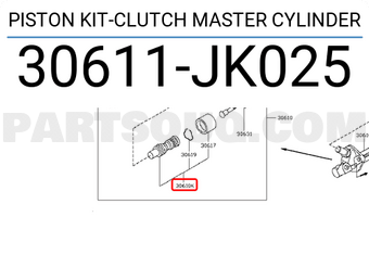Nissan 30611JK025 PISTON KIT-CLUTCH MASTER CYLINDER
