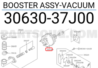 Nissan 3063037J00 BOOSTER ASSY-VACUUM