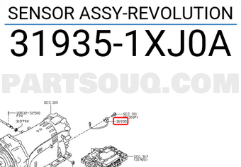 Nissan 319351XJ0A SENSOR ASSY-REVOLUTION