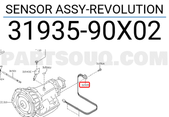 Nissan 3193590X02 SENSOR ASSY-REVOLUTION