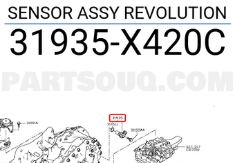 Nissan 31935X420C SENSOR ASSY REVOLUTION