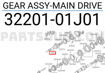 Nissan 3220101J01 GEAR ASSY-MAIN DRIVE