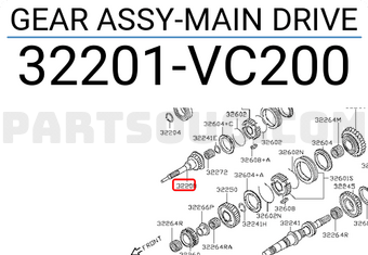 Nissan 32201VC200 GEAR ASSY-MAIN DRIVE