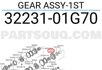 Nissan 3223101G70 GEAR ASSY-1ST