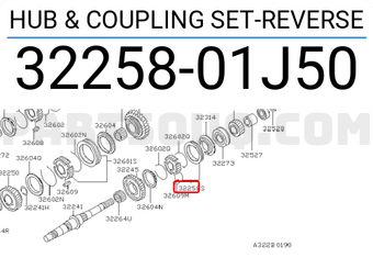 Nissan 3225801J50 HUB & COUPLING SET-REVERSE