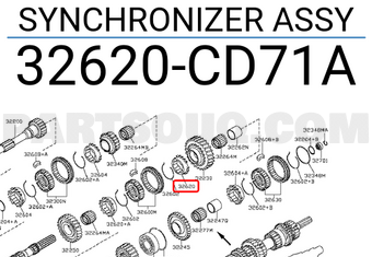 Nissan 32620CD71A SYNCHRONIZER ASSY
