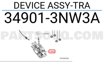 Nissan 349013NW3A DEVICE ASSY-TRA