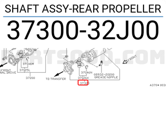 Nissan 3730032J00 SHAFT ASSY-REAR PROPELLER