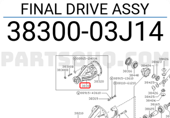 Nissan 3830003J14 FINAL DRIVE ASSY