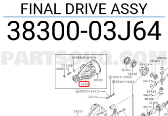 Nissan 3830003J64 FINAL DRIVE ASSY