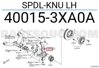Nissan 400153XA0A SPDL-KNU LH