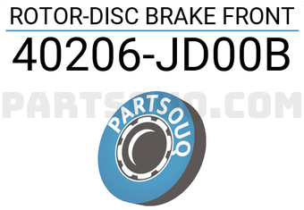 Nissan 40206JD00B ROTOR-DISC BRAKE FRONT