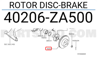 Nissan 40206ZA500 ROTOR DISC-BRAKE