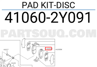 Nissan 410602Y091 PAD KIT-DISC
