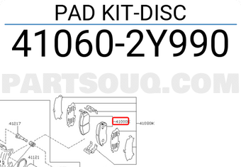 Nissan 410602Y990 PAD KIT-DISC