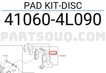 Nissan 410604L090 PAD KIT-DISC