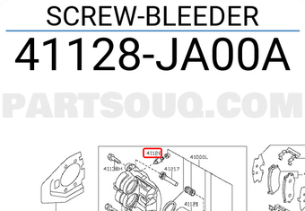 Nissan 41128JA00A SCREW-BLEEDER