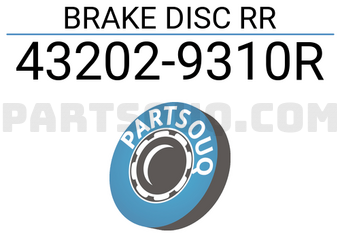 Nissan 432029310R BRAKE DISC RR