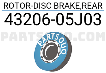 Nissan 4320605J03 ROTOR-DISC BRAKE,REAR