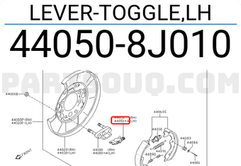 Nissan 440508J010 LEVER-TOGGLE,LH