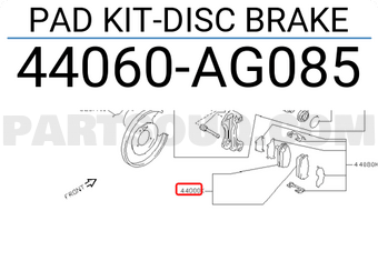 Nissan 44060AG085 PAD KIT-DISC BRAKE